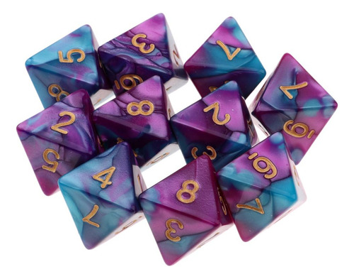 Juego De Dados De Juegos De 8 Caras 2 Piezas
