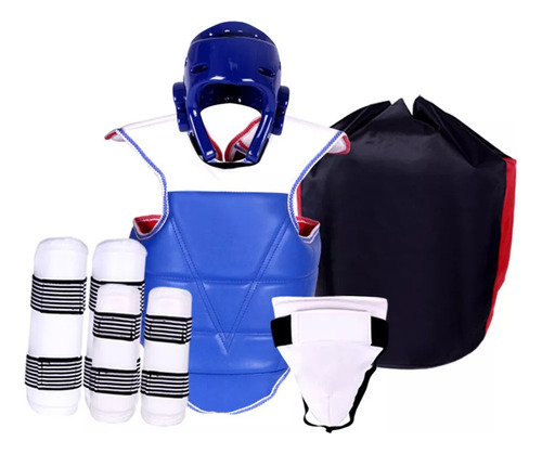 Equipo De Protección De Taekwondo De 5 Piezas, Equipo S