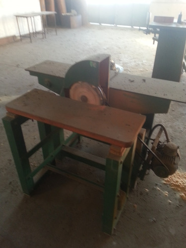 Garlopa Para Carpintería Combinada Con Lijadora De Disco