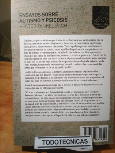 Imagen 2 de 4 de Ensayos Sobre Autismo Y Psicosis Hctor Yankelevich -cc-