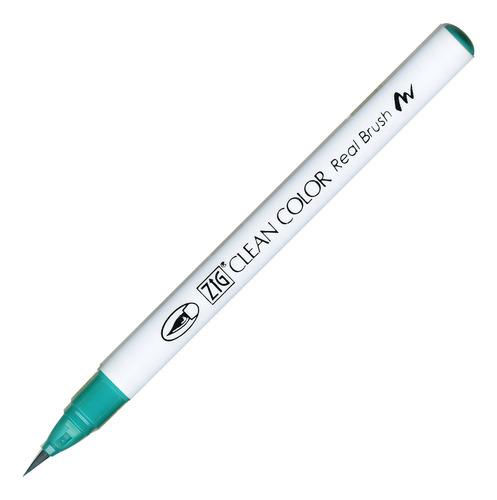 Kuretake Zig Clean Color Real Brush Pen Tinta Verde Turquesa