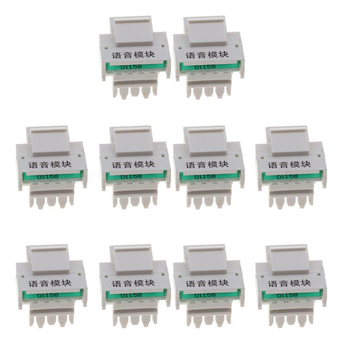 10x Cat3 Snap En Rj11 6p4c Módulo De Teléfono Socket