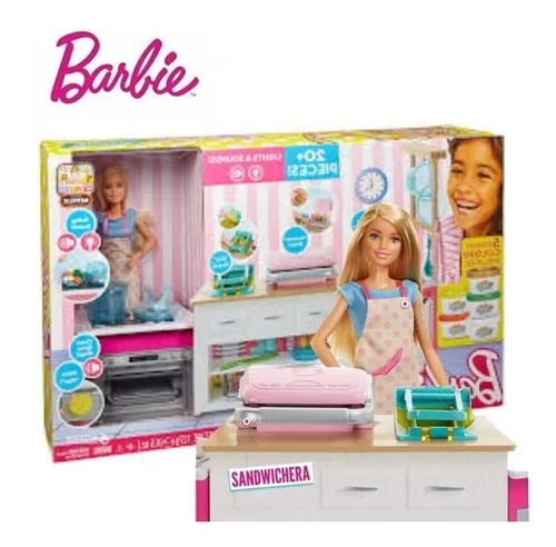 Playset Barbie Cocina De Lujo Con Luz Y Sonido