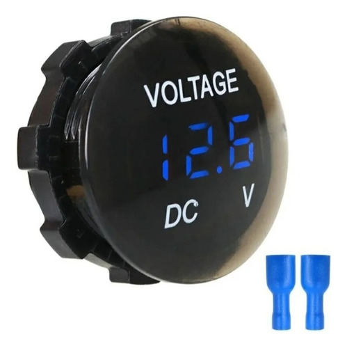 Tomada Usb Veicular 4.2a (2 Usb's 2.1a)+voltímetro Digital Preto
