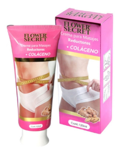 Crema Para Masajes Reductores Y Colageno Flower Secret