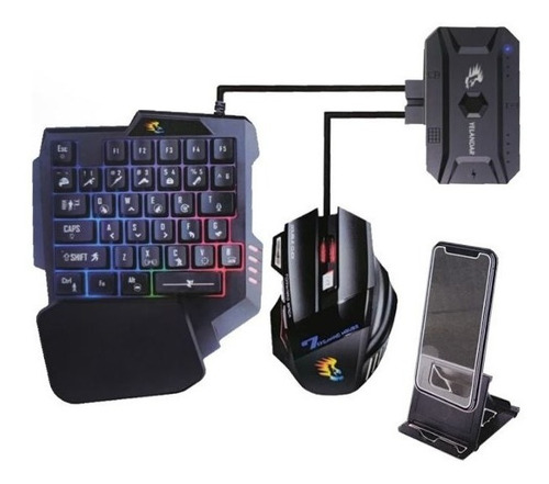 Kit Convertidor Control Teclado Y Mouse Para Juegos Android