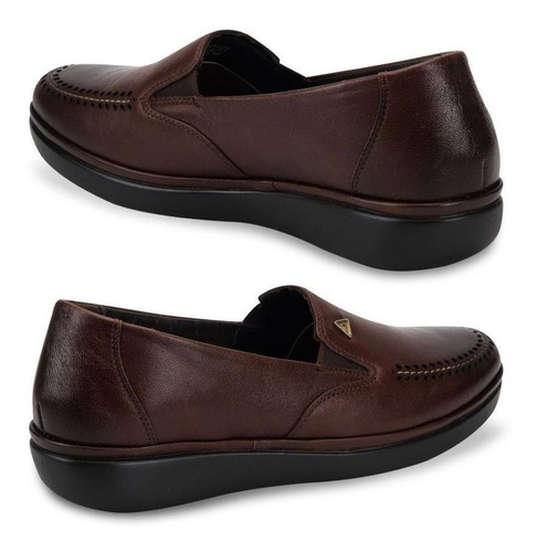 Zapato Confort Calzado Pazstor 8501 Café De Dama Moda 