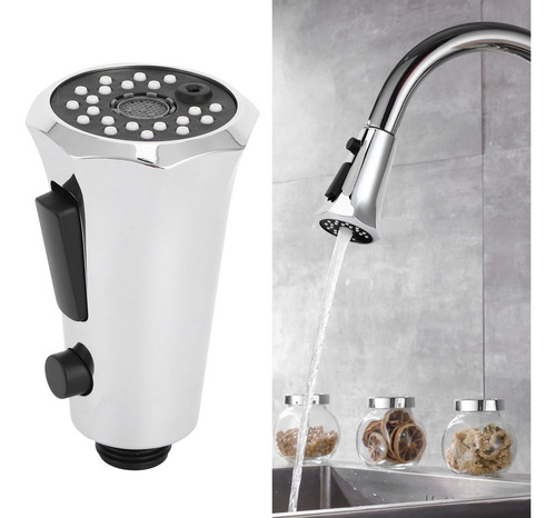 Cabezal Rociador De Grifo Extraíble G1/2 Con 3 Modos De Inic