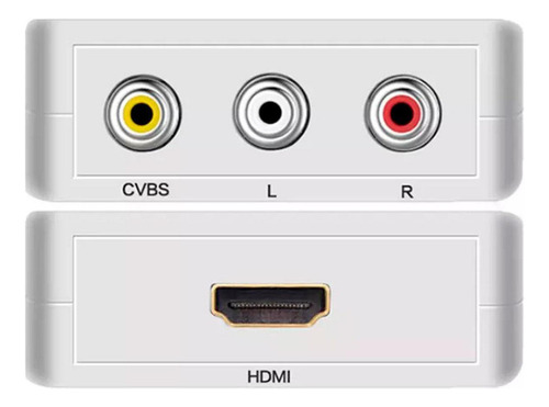 Adaptador mini convertidor Hdmi para vídeo 3rca 2av 1080p