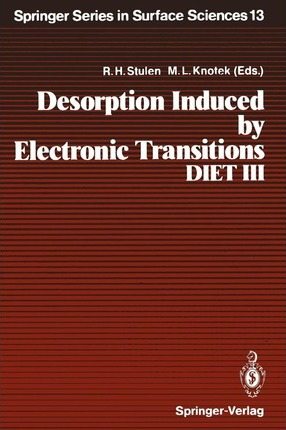 Libro Desorption Induced By Electronic Transitions, Diet ...