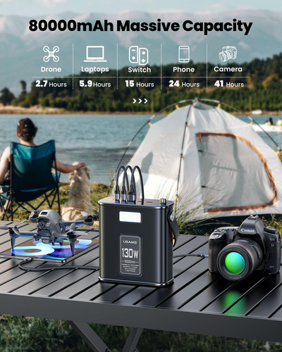 Pluggify Estación De Energía Portátil 80000 Mah 130 W Mmg