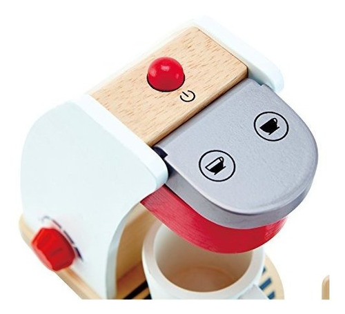 Cafetera De Madera De Juguete Multicolor Para Niños