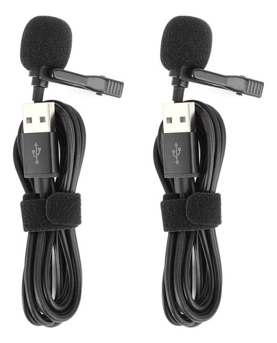 Microfono Lavalier 2 Unidad Mini Profesional Solapa Cable