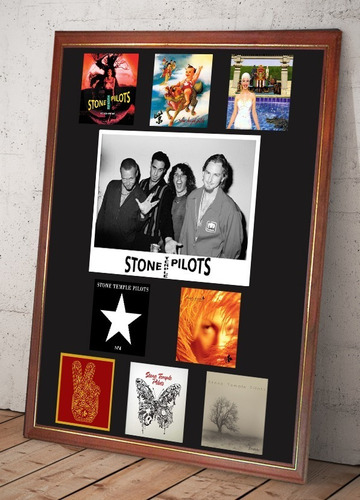 Stone Temple Pilots Cuadro Con Discografia Completa Y Foto