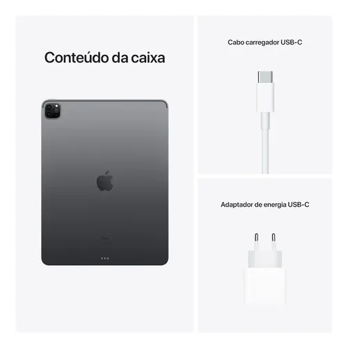 Apple Ipad Pro 12.9 Wi-fi 256gb Cinza-espacial (5ª Geração