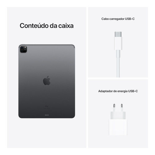 Imagem 10 de 10 de Apple iPad Pro de 12.9" Wi-Fi 128GB Cinza-espacial (5ª geração)
