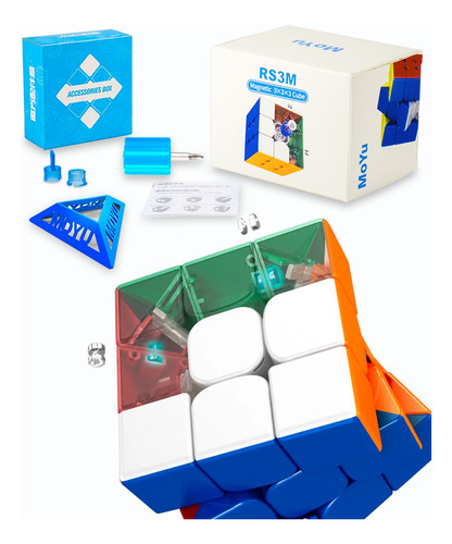 Cubo Rubik Moyu Rs3m 2020 Magnético 3x3x3 Sin Etiquetas