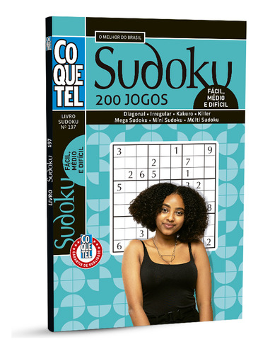 Livro Coquetel Sudoku FC/MD/DF Ed 197, de Coquetel, Equipe. Editorial Coquetel - NF, capa mole em português, 2022