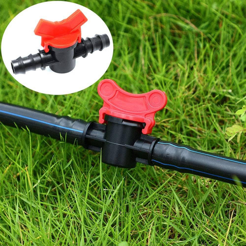 Válvula Esférica Plástica 16mm Conector Espiga Riego X 5un