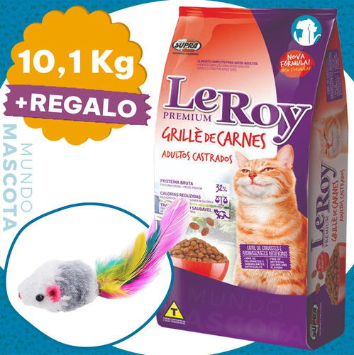 Alimento Gato Castrado Adulto Le Roy Grillè De Carnes 10,1 K