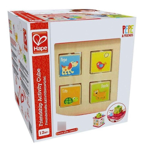 Hape Cubo De Actividades Color Marrón Claro