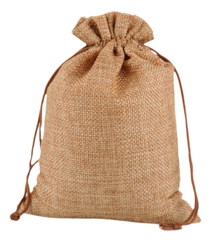 50x Bolsas De Regalo Con Cordón Bolsa Con Cordón Marrón