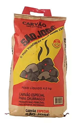 Imagem 1 de 1 de Carvão São José Especial Para Churrasco - 4kg
