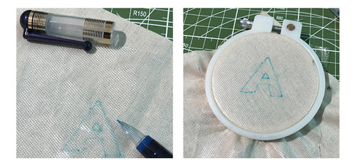 2 X 5/10x Diy Máquina Soluble En Agua Bordado 10 Hojas