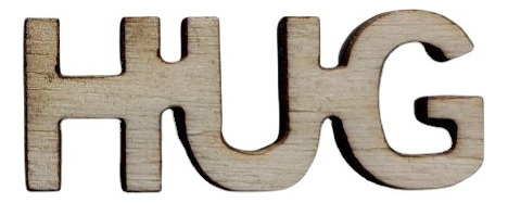 Carta Con Forma De Abrazo, 30 Mm X 10 Mm, Paquete De 100 Uni
