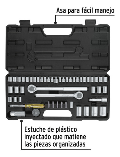 Autocle Juego De Dados Con Puntas Y Matracas 51 Pz Afinacion