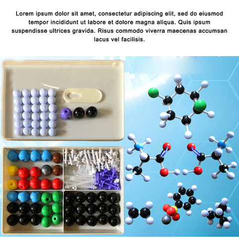Kit De Modelo Molecular, Química Orgánica E Inorgánica, 60 P