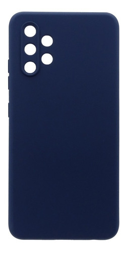 Carcasa Para Samsung A32 Silicon Protector Cámara + Hidrogel Color Azul Silicon Proteccion Camara