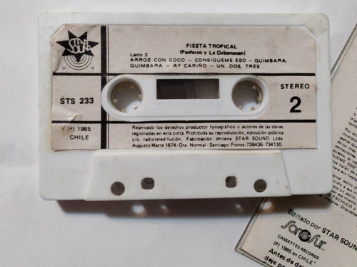 Cassette De Pachuco Y La Cubanacan Africano (#2138 (Usado)