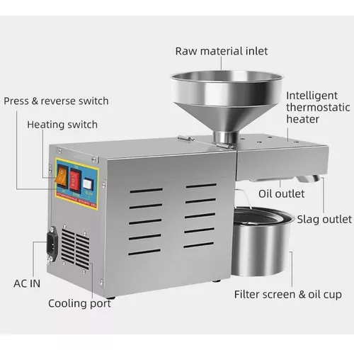 Xtractor Prensa Aceite Oliva Virgen Semillas Automatica