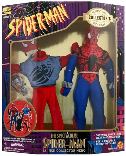 Spiderman Spectacular & Scarlet Spider 30 Cm (toybiz)