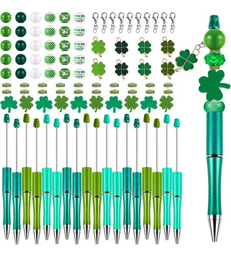18 Bolígrafos Con Cuentas Del Día De San Patricio, Bolígrafo