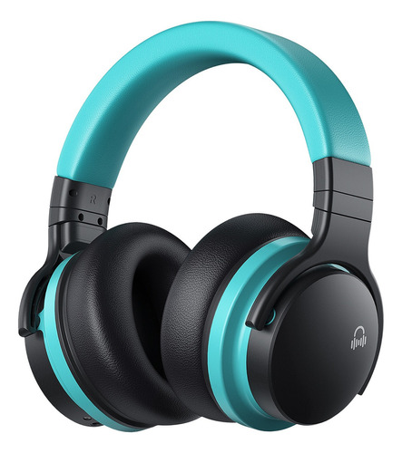 Cowin E7C Auriculares Inalámbricos Bluetooth ANC, Cómoda Experiencia Inalámbrica, Peso Ligero, Bluetooth 5.0, Micrófono Para Llamadas, 30 Horas De Tiempo De Juego En Viajes/Trabajo, Azul azulado