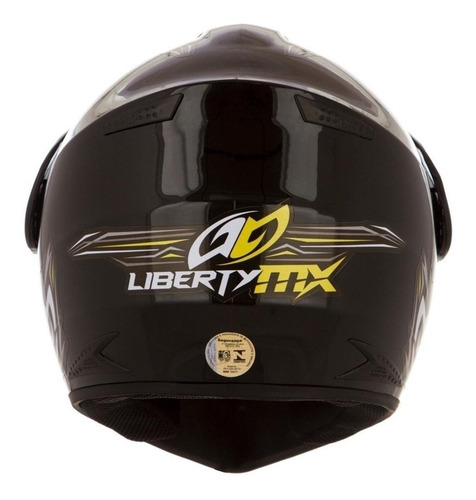Capacete para moto cross Pro Tork Liberty MX Pro Vision preto tamanho 58