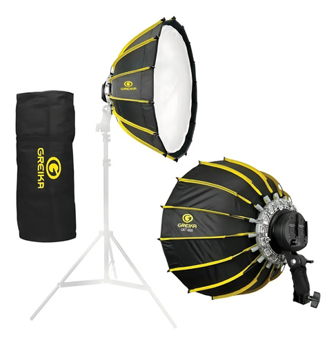 Iluminador Led Light 100w Com Softbox Parabólico 16 Varetas