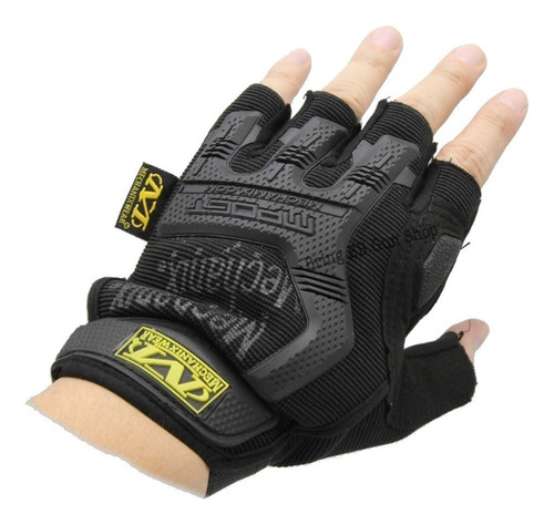 Guantes Mpact Negro Protección De Impacto Extrema Moto