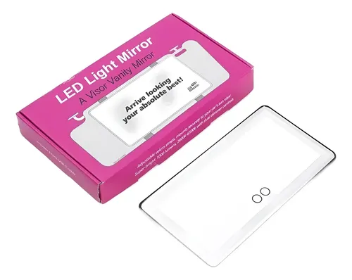 Espejo Tocador Para El Carro Con Luz Led Recargable