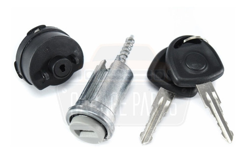 Imagem 2 de 5 de Kit Cilindro Ignição + Comutador 4 Pinos Corsa Classic 98/04