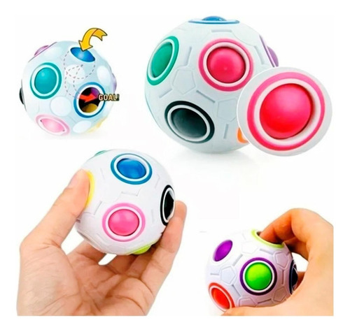 Fidget Toy Bolinha Antiestrés Cubo Mágico Bola Magica Profi