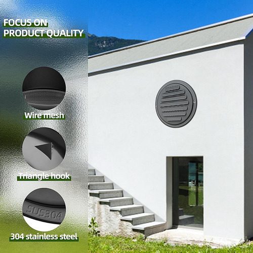 Rejillas De Ventilación De Acero Inoxidable 304 De 4 Pulgada