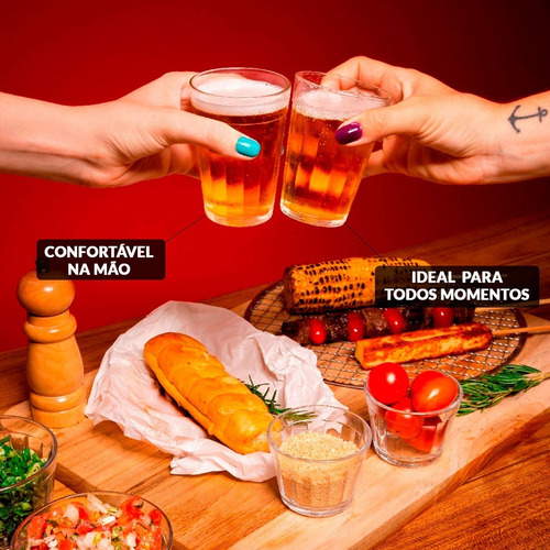 Imagem 5 de 9 de Jogo C/ 12 Copos Americano Simples 190ml Nadir Figueiredo