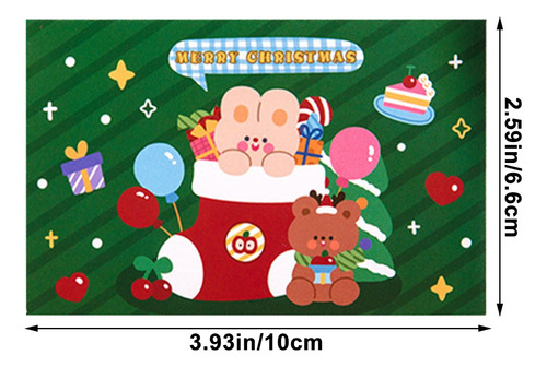 Cartões De Decoração De Natal, Desenhos Animados, Raspadinha