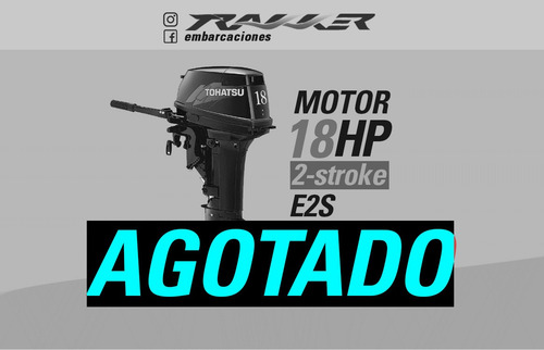 Motor Fuera De Borda Tohatsu 18 Hp E2s 2 Tiempos Trakker