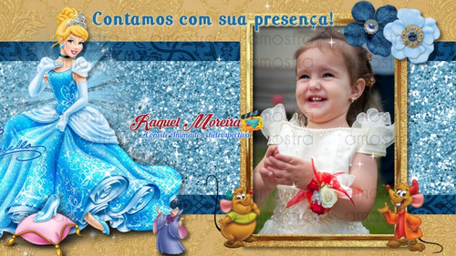 Imagem 3 de 3 de Convite Animado Cinderela - 6 Fotos