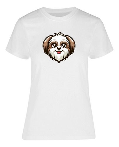 Playera | Blusa De Mujer Diseño De Perro Shih Tzu