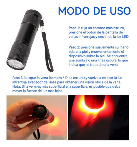 Localizador De Venas, Visualiza Y Localiza Los Vasos